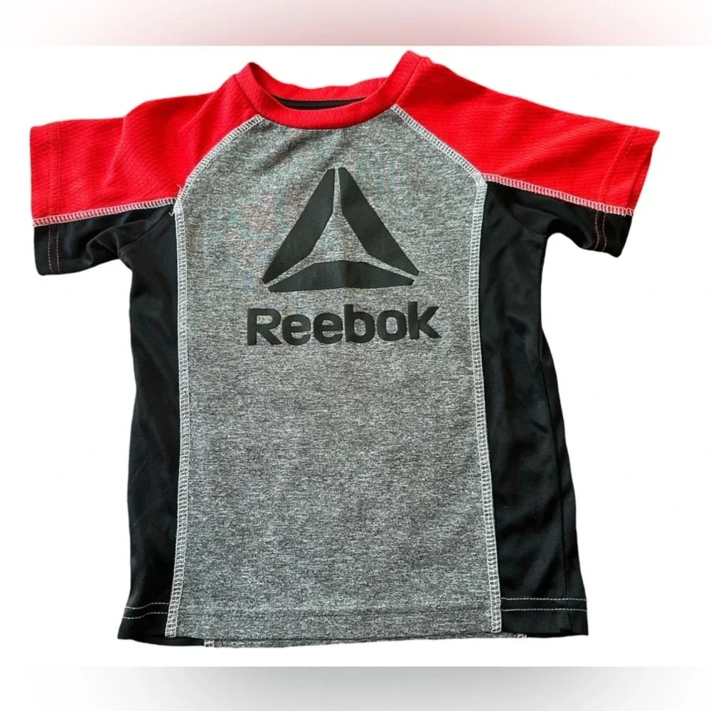 Reebok Gray Logo Athletic Performance T-Shirt Boys 4t